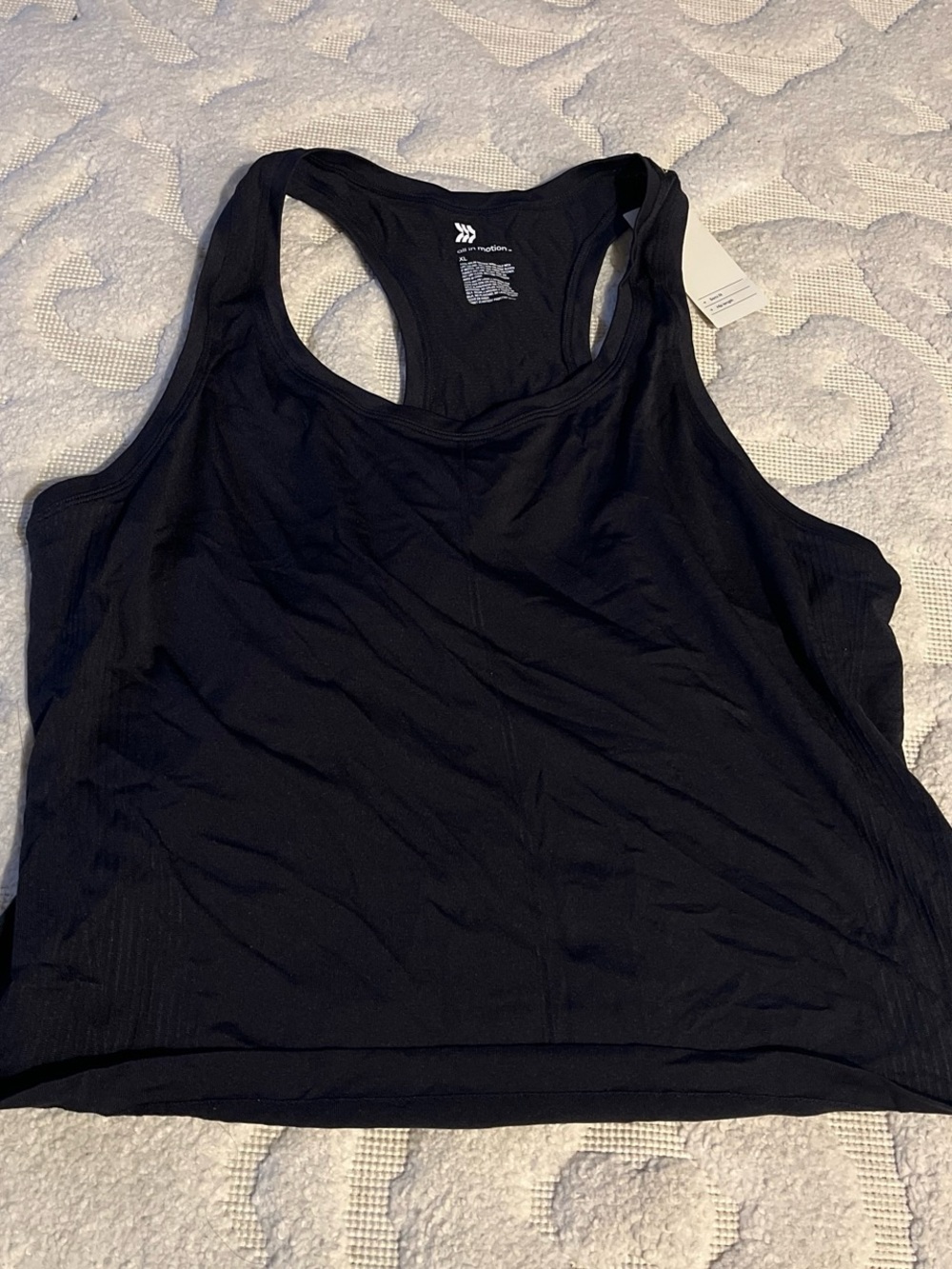 all in motion Black Racerback Athletic Tank